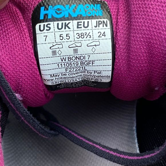 HOKA BONDI 7 - Womens Running Shoes - SIZE 7 - Picture 11 of 11